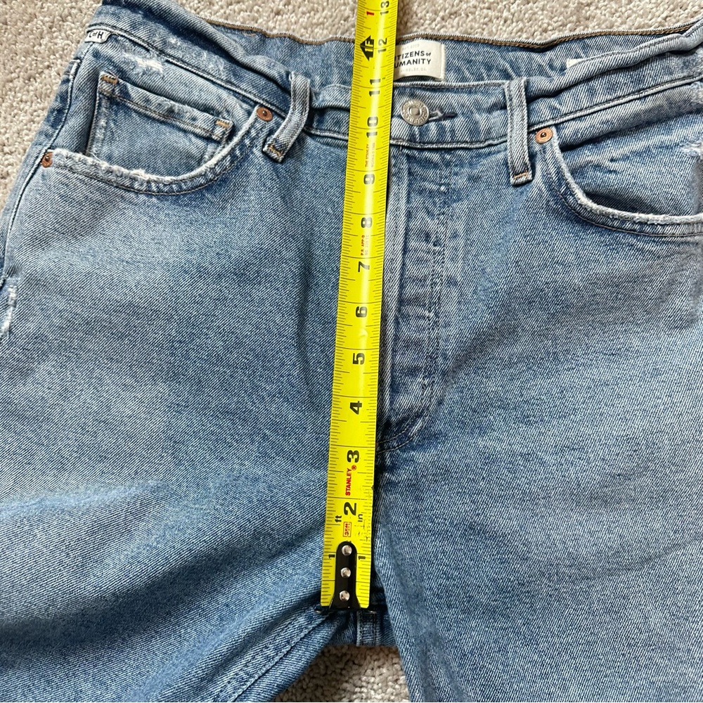 Citizens of Humanity Jolene High Rise Jeans Slim Straight Premium Denim - Picture 13 of 14